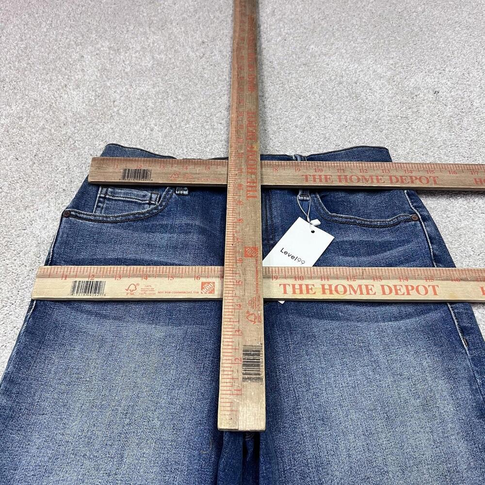Level99 Shorts Women’s Blue Denim Pockets Size 28 NWT - Picture 2 of 11